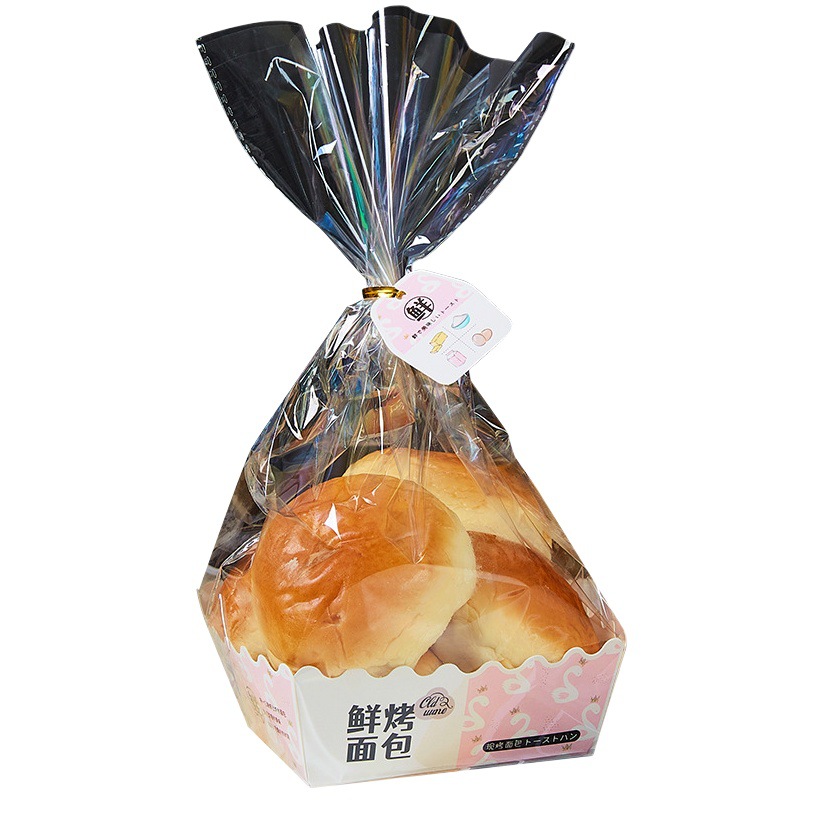 Toast bread packaging bag meal bag milkshake cake paper tray long bread paper tray Baking box