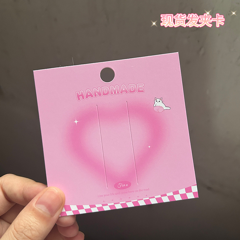 Picture of Manufacturer of Earrings Cardboard Custom Jewelry Packaging Card Printing Hot Stamping Necklace Earrings Hairpin Ring Back Card Customization