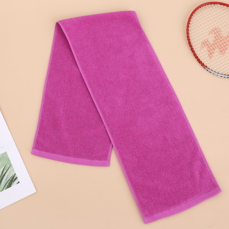 Picture of Cotton sports towel printed custom logo double-sided cotton 25*110cm sports towel hook outdoor sweat
