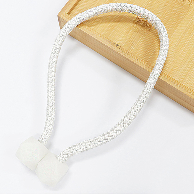 Picture of Cross-border Wholesale Creative Rubik's Cube Magnetic Buckle Punch-free Pair Pack Simple Curtain Buckle Tying Rope Accessories Curtain Strap
