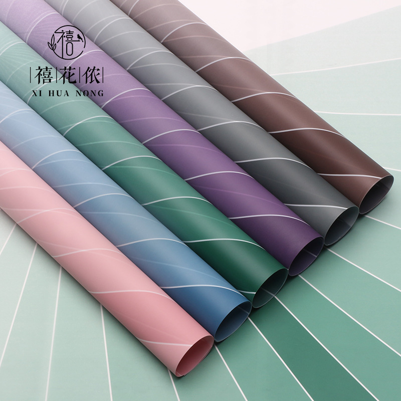Xihuanon Korean Plain Paper Early Summer Flower Wrapping Paper Translucent Flower Wrapping Paper Flower Shop Floral Materials Waterproof Material