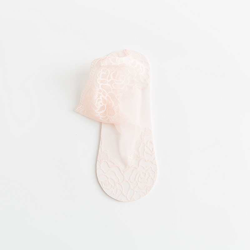Picture of New lace short socks thin cotton mid-tube stockings spring and summer sweat-absorbent non-slip invisible boat socks ladies socks
