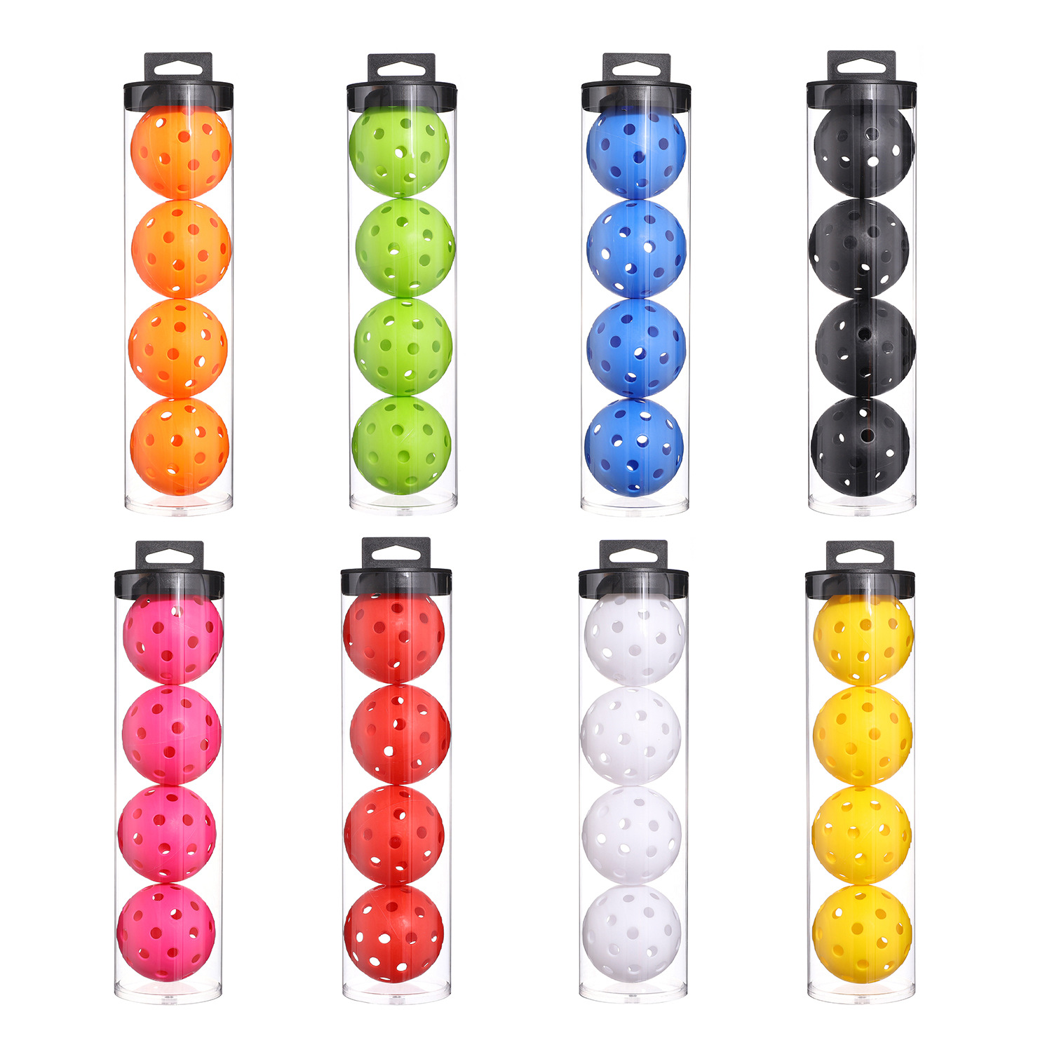 Picture of Factory Direct Sales in stock pick ball 40 hole ball hole ball pickleballs74mm rotational plastic injection luminous ball
