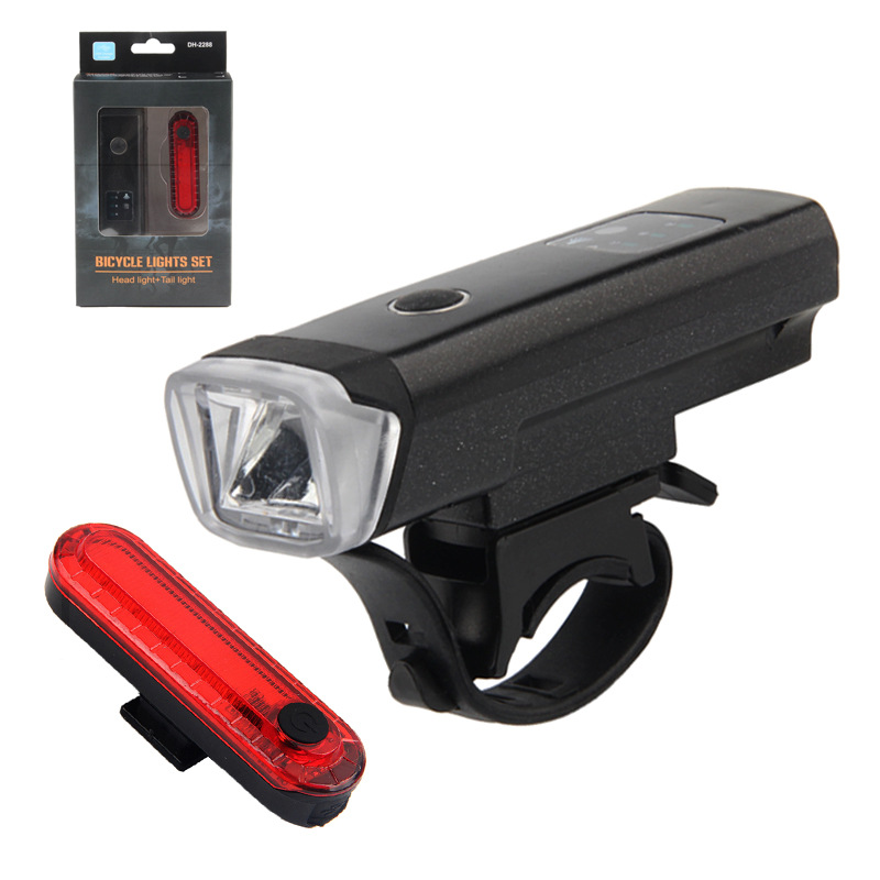 Bicycle Headlight Touch Light Sensor USB Headlight Bicycle Light Cycling Mountain Bike Headlight Cycling Equipment Accessories