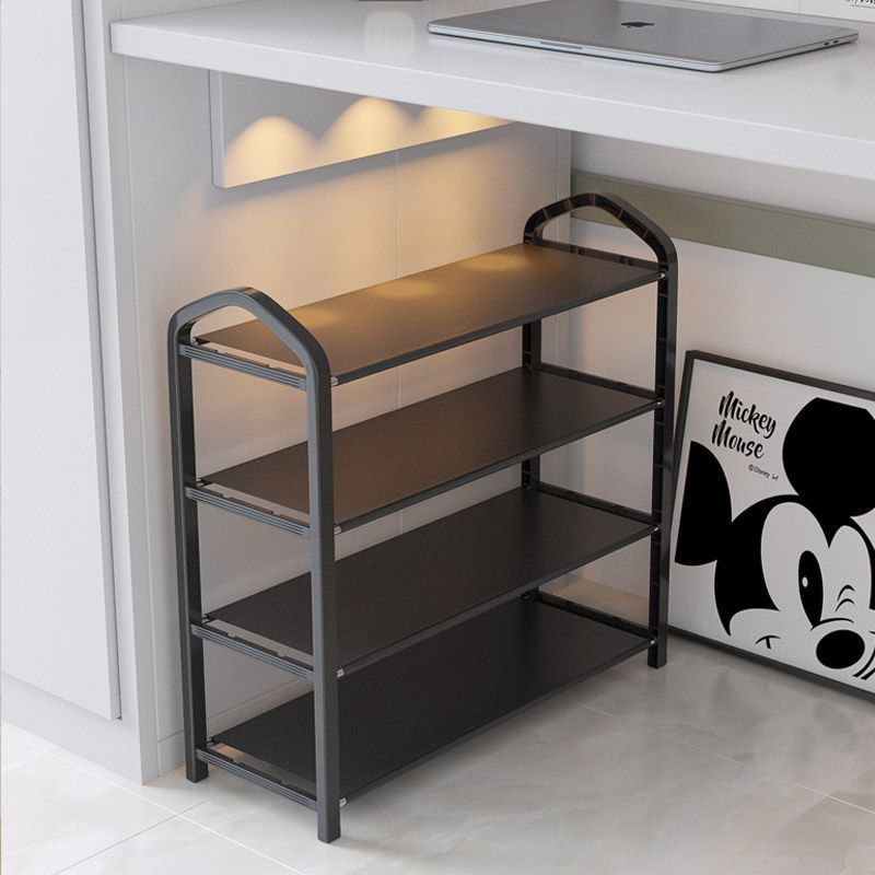 Shoe rack multi-layer household dustproof doorway shoe rack under desk against the wall college student dormitory shoe rack simple storage version