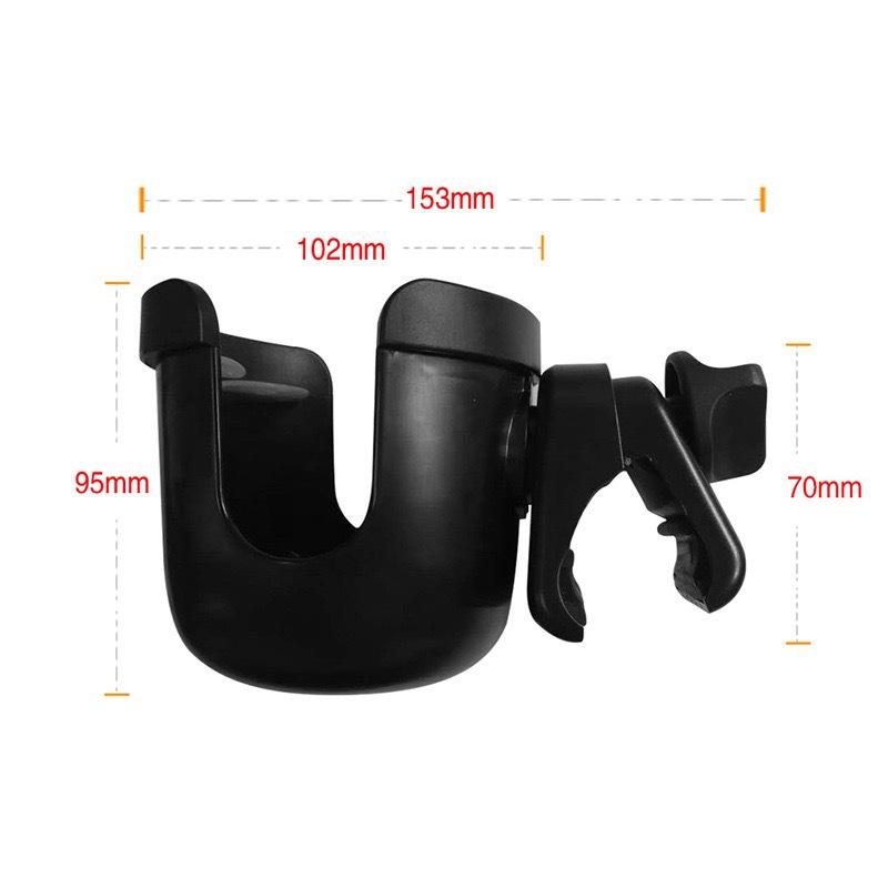 Picture of Ins Baby Stroller Bear Cup Holder Adjustable Baby Children Cup Holder Milk Bottle Milk Tea Universal Accessories Rack