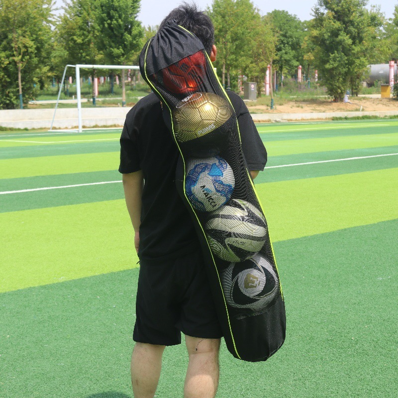 Soccer storage bag ball bag basketball volleyball football equipment large net 5 ball large storage bag net bag