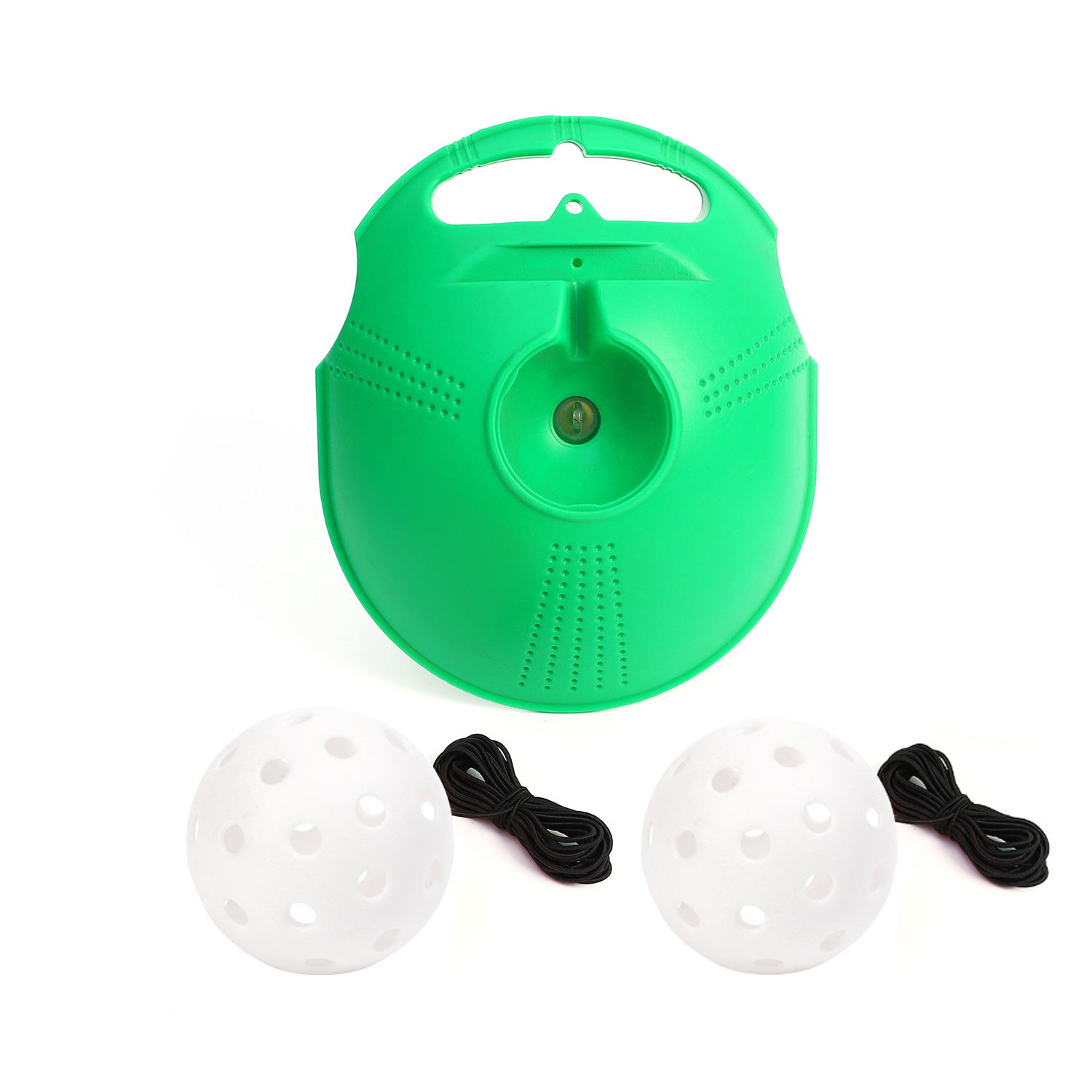Picture of Pick ball trainer training base 40 holes high elastic plastic hole ball beginners practice Pickleball