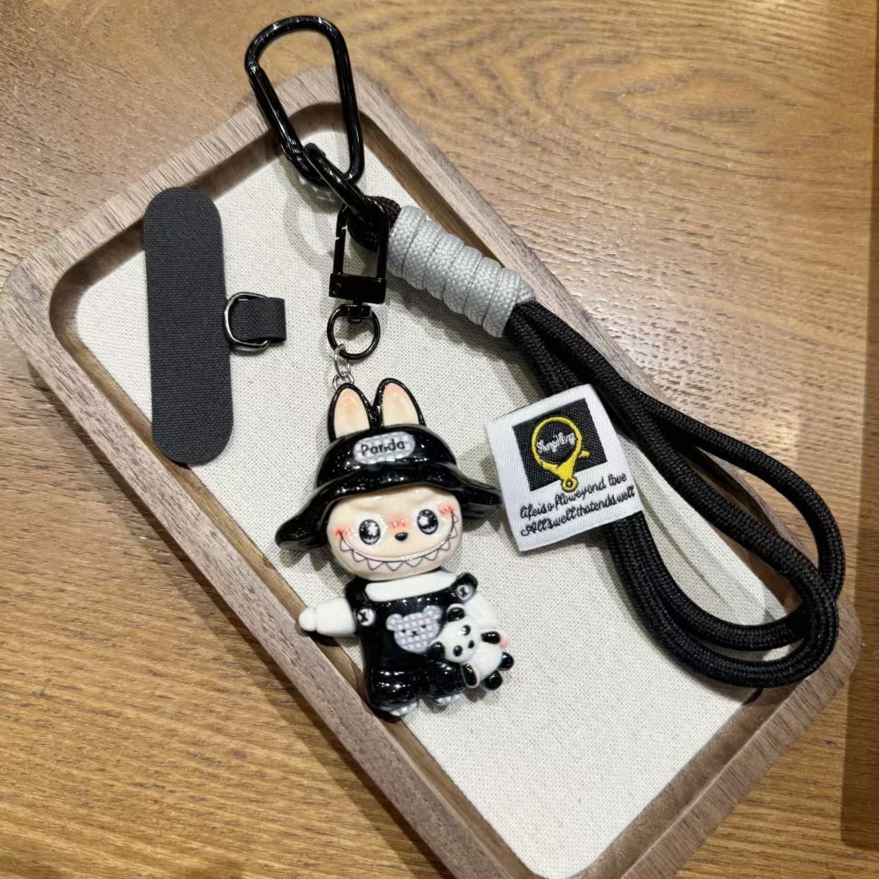 Picture of New INS style Labubu phone pendant lanyard phone chain keychain backpack accessory safety cord to prevent dropping