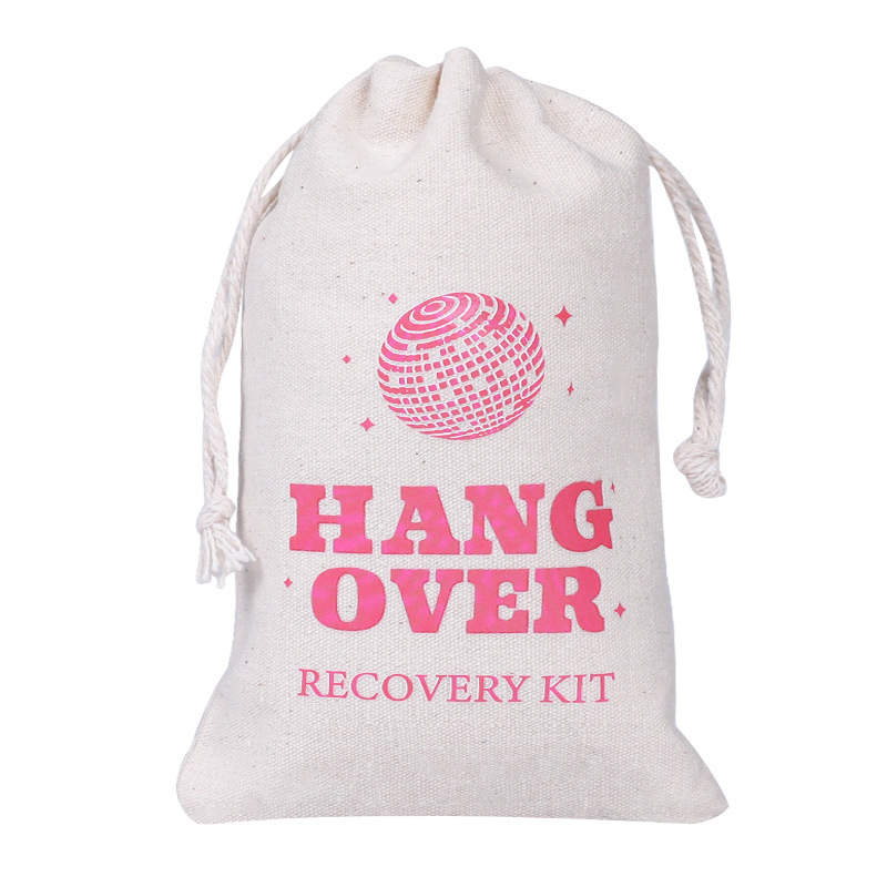 Cross Border Hangover Bag Holiday Bachelor Party Cotton Gift Bag Kit Drawstring Cotton Bag Bundle Pocket