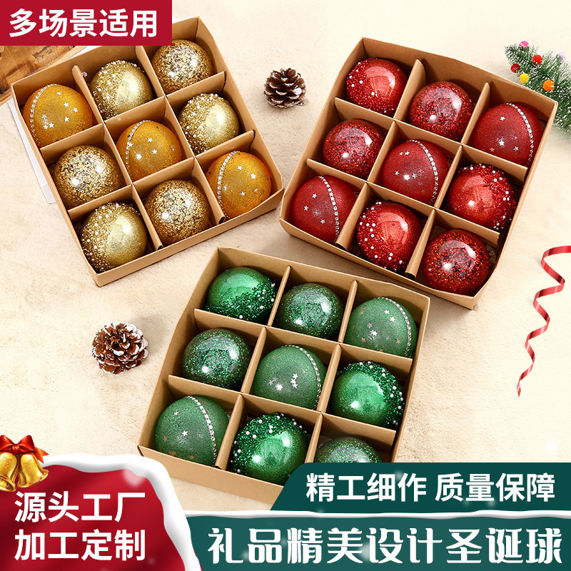 Christmas venue dress up Christmas ball spot wholesale Christmas tree decorations holiday party exquisite gift ball