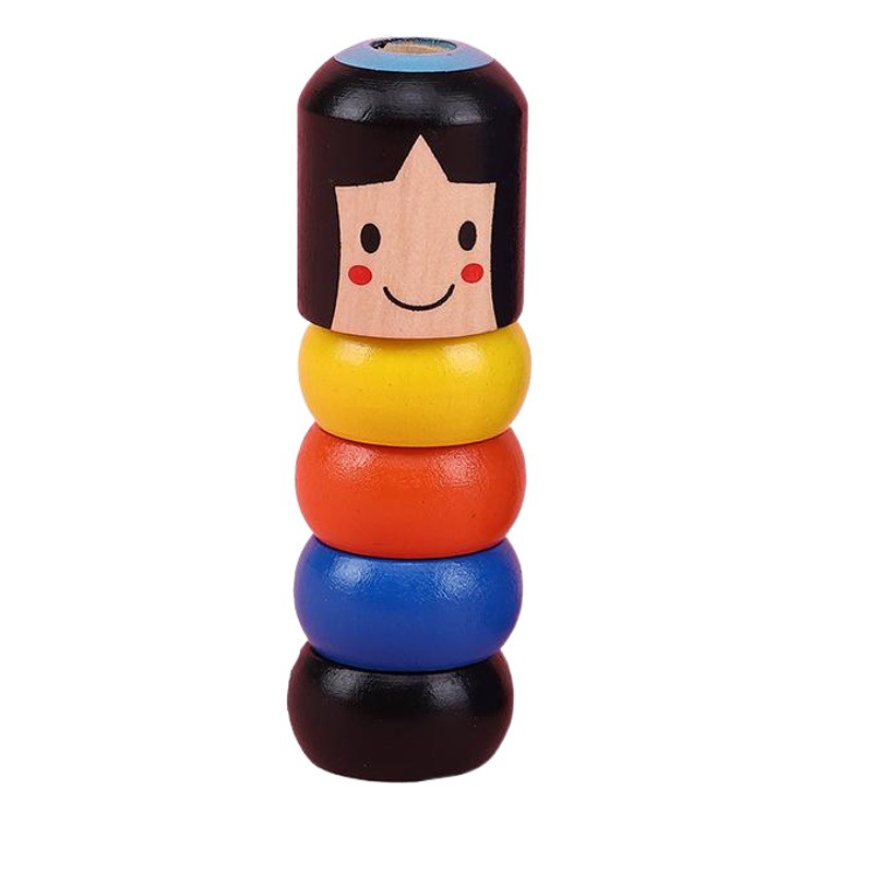 Hot-Selling Kidsren's Toy Villain, Douyin's Same Style Villain Toy That Can'T Fall Apart, Little Wooden Man Performance