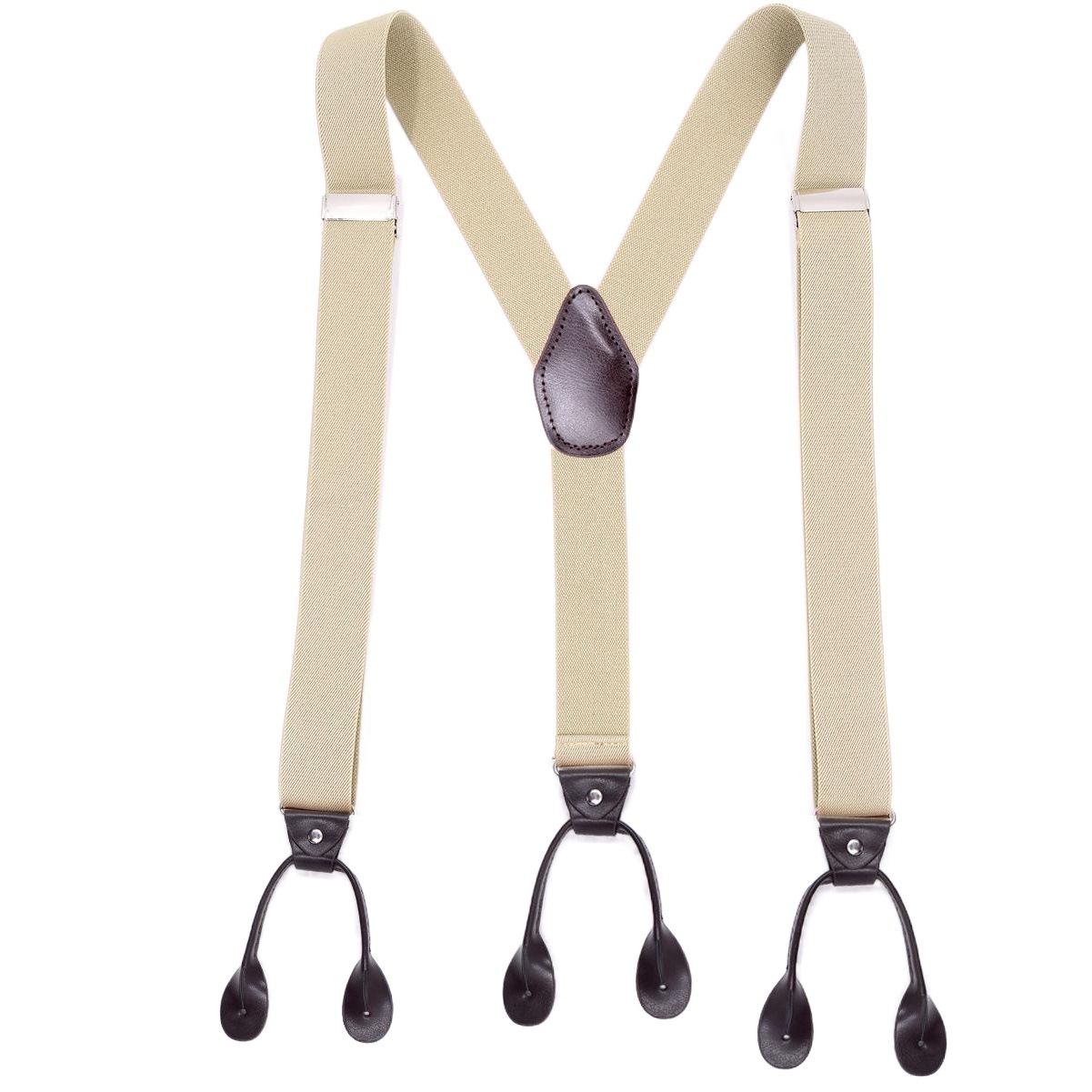Picture of Cross-border supply adult men's leisure straps Y-shaped 6-clip elastic suspenders spot men suspenders