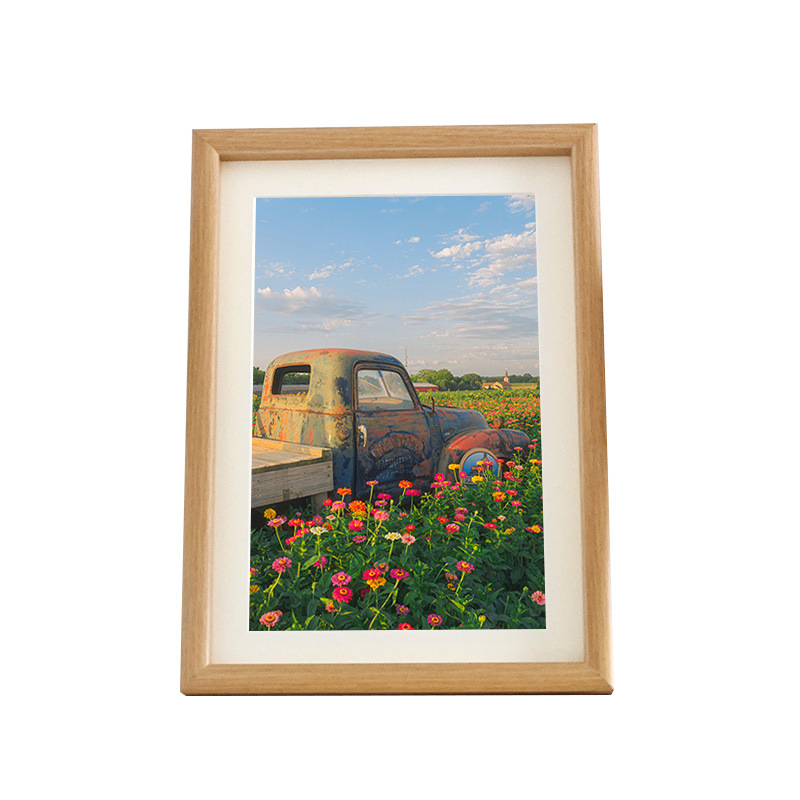 Picture of Factory wholesale simple creative wooden photo frame table 7 inch 10 inch A4 living room office hanging dual-purpose picture frame