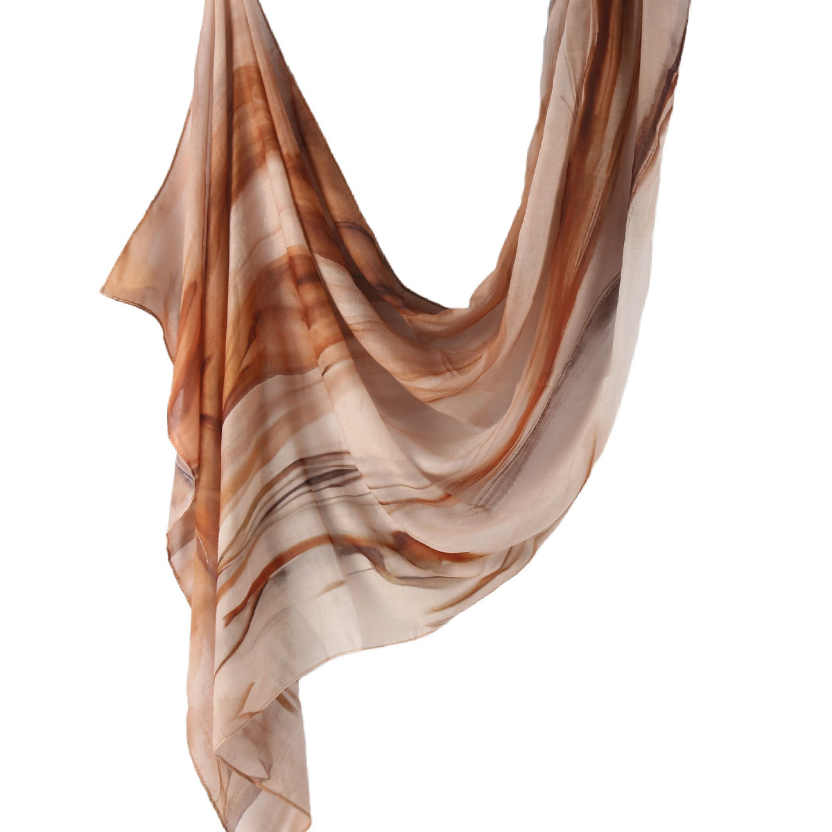 Picture of Best-Selling Watercolor Tie-Dye Cotton Scarf Arabian Satin Polyester Long Scarf Turkish Middle Eastern Scarf