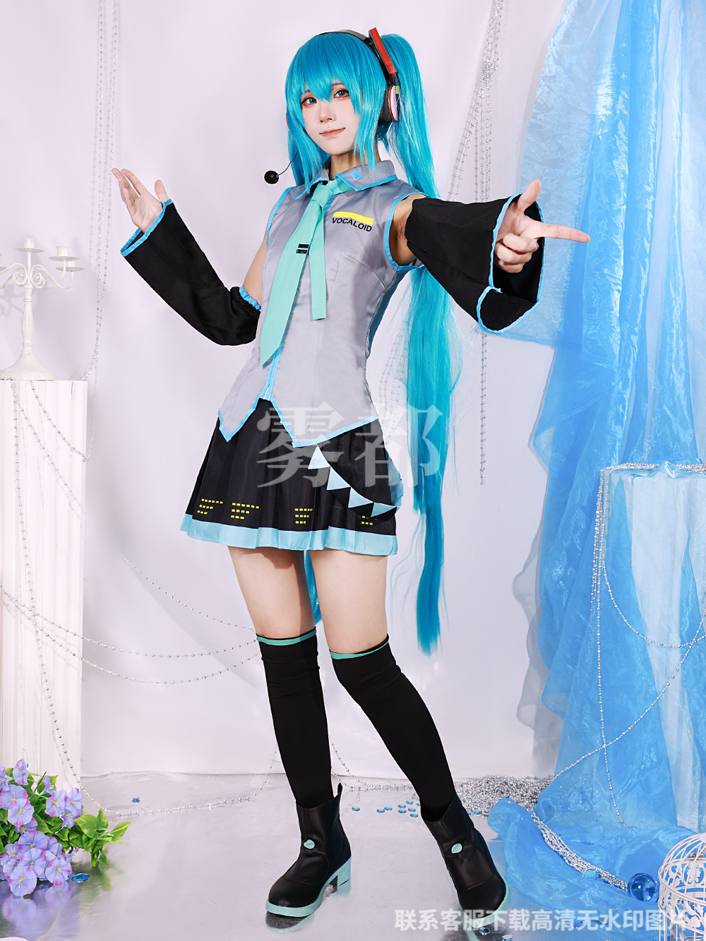 Picture of Foggy Virtual Idol cos Suit Formula Suit Patent Leather cosplay Women's Secondary Animation Girl JK Suit Full Set