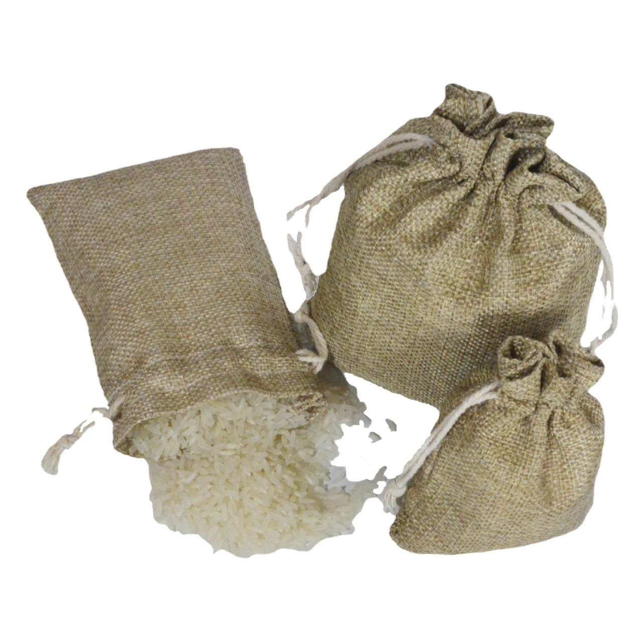 Imitation linen bag girdle jewelry packaging bag linen bag cotton rope drawstring miscellaneous grains storage bag gift bag in stock