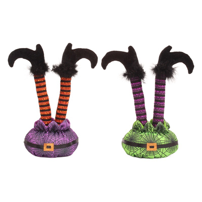Halloween decorations inverted elf legs ghost festival party supplies Halloween scene_site layout props