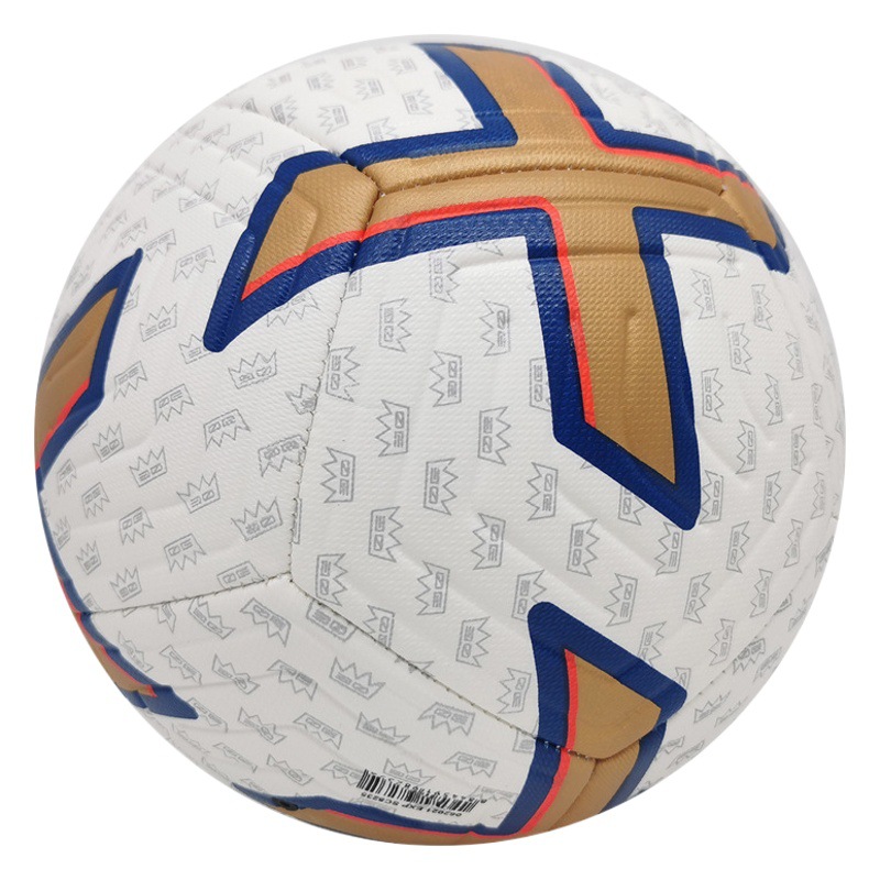 Cross-Border In-Stock Champions League Premier League Soccer Ball Size 5 for Adults, Outdoor Sports Training, Wear-Resistant Pu Machine-Stitched Soccer Ball
