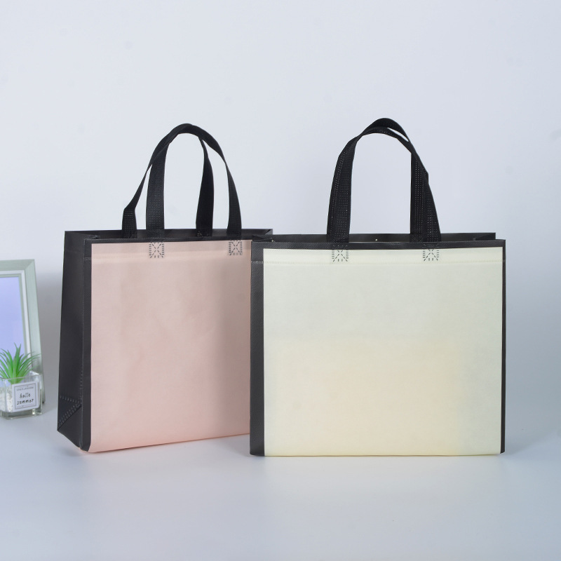 Fashion waterproof non-woven bag packaging bag hot pressing film three-dimensional bag gift bag packaging shopping bag wholesale
