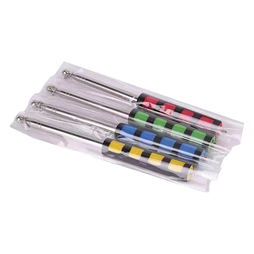 Guide flagpole 1.2 meters 1.4 meters 1.6 meters 2 meters retractable stainless steel bold teaching pointer guide pole wholesale