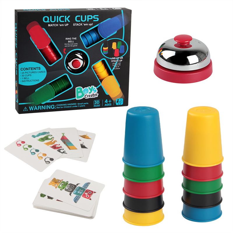 Picture of Children's Educational competitive speed folding CUP card drawing speed folding CUP game DIY CUP TOY Flying Cub