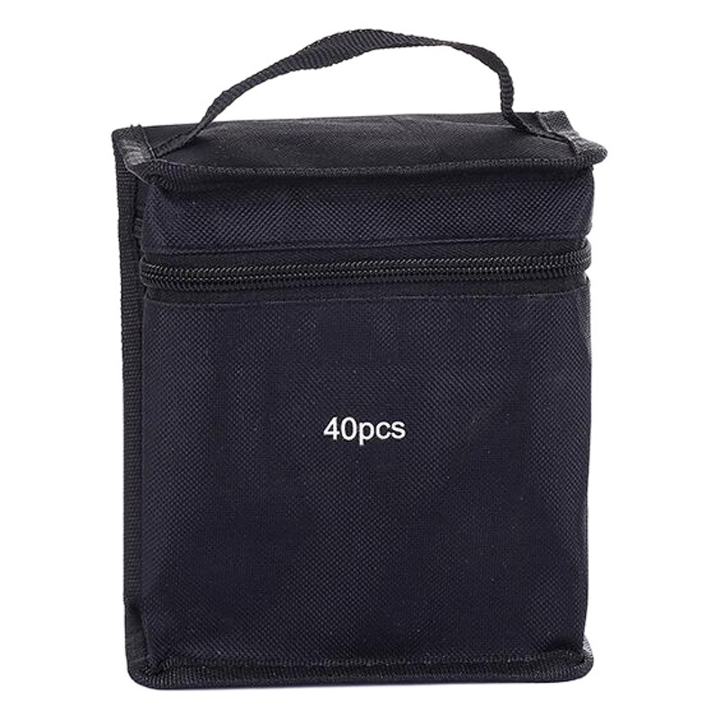 Mark pen case 30 color 40 color 60 color 80 color simple student portable large capacity storage bag stationery bag