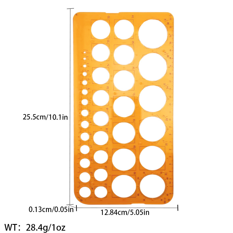 Picture of Pattern printing ruler clothing scale pattern making clothing curve cutting sewing tool multi-functional pattern printing ruler