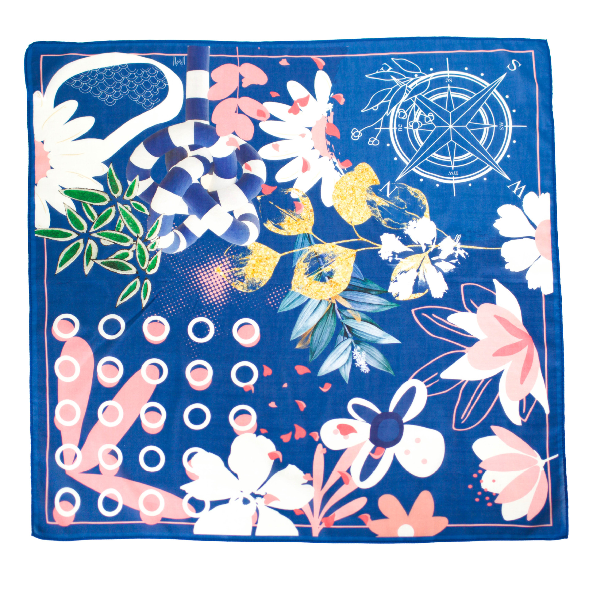 Picture of Collection New Vintage Original Artistic Mulberry Silk Silk Cotton Spinning Machine Side All-match 70 Square Scarf Elegant Shawl