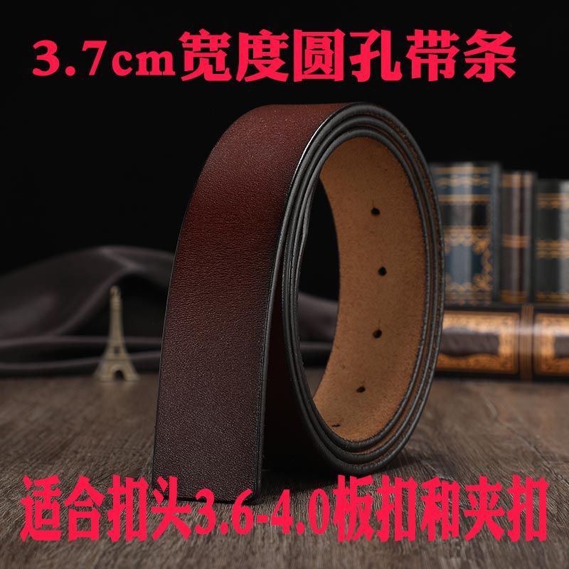 Picture of Smooth Buckle Belt Men's plus size Genuine Leather Youth HV Letter Pure Cowhide Internet Celebrant Hair Stylist Belt