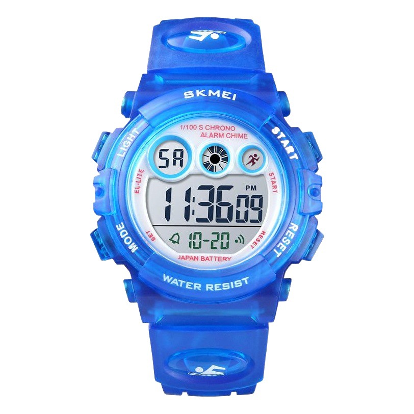 Skmei Amazon's Popular Multi-Functional Waterproof Kidsren's Watch Colorful Led Luminous Transparent Student Digital Watch Wholesale