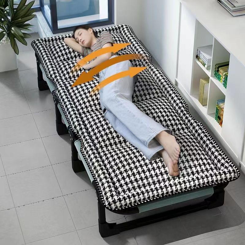 Folding bed, multi-functional, single bed with upholstery, home lunch break lounger, office portable, simple companion artifact