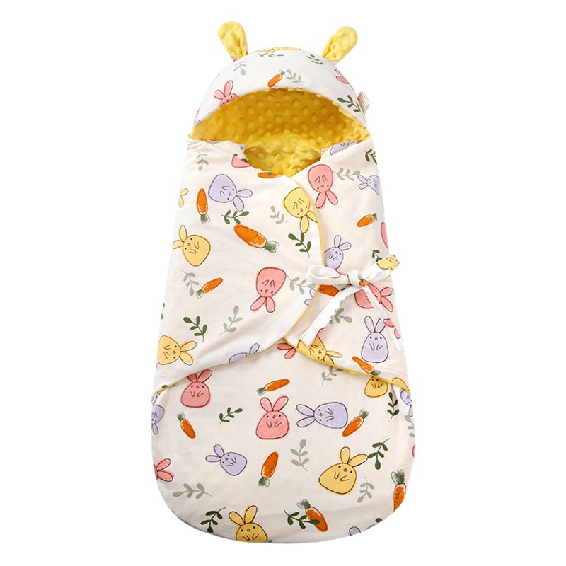 Spring and Autumn Seasons Smooth Comfortable Breathable Baby Sleeping Bag Sleeping Body Wrap Baby Sleeping Bag Multi-color Optional