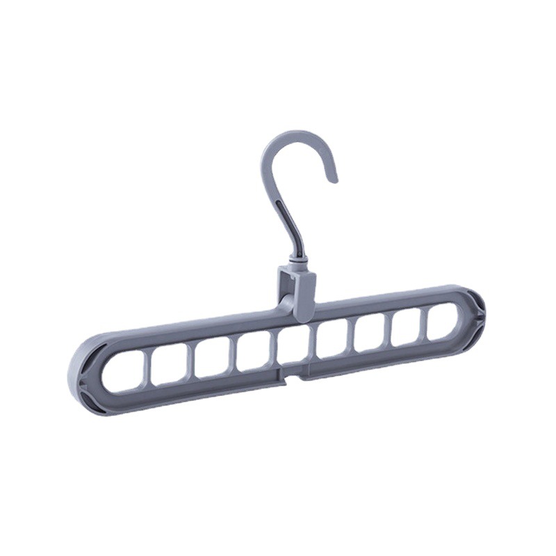 Picture of Tiktok same style nine-hole hanger multi-functional nine-hole rotating magic hanger folding clothes drying rack