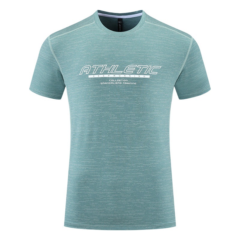 Sports T-shirt Men's Quick-drying Short-sleeved Ice Silk Summer Thin Top Loose Fitness Training Clothes Running Breathable Short-sleeved