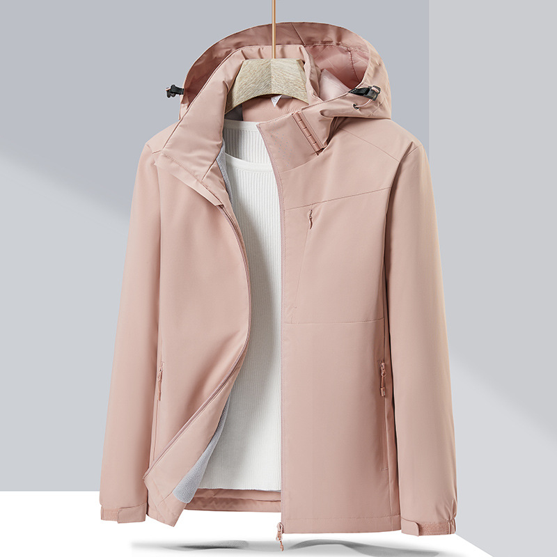 Picture of 2023 Fleece-Lined Cotton Jacket Couple's Style Windproof Waterproof Single-Layer Jacket, Cold-Resistant, Fleece-Lined and Thickened