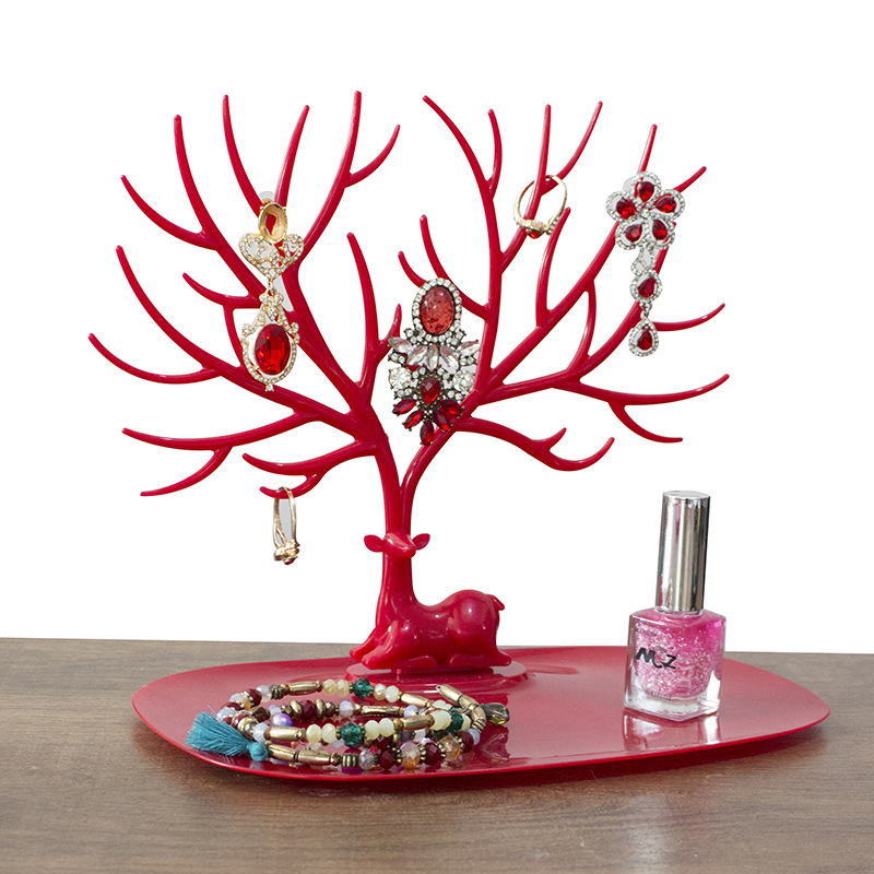 Picture of Fawn Goo Card Hanger Earring Rack Bracelet Jewelry Storage and Finishing Hanger Antler Tree Earrings Jewelry Display Rack