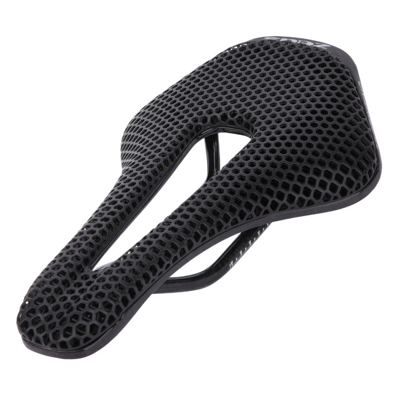 Carbon Fiber 3D Printing Cushion Road Mountain Bike Hollow Seat Bag Carbon Rail Ultra Light Comfortable Riding 3D Saddle