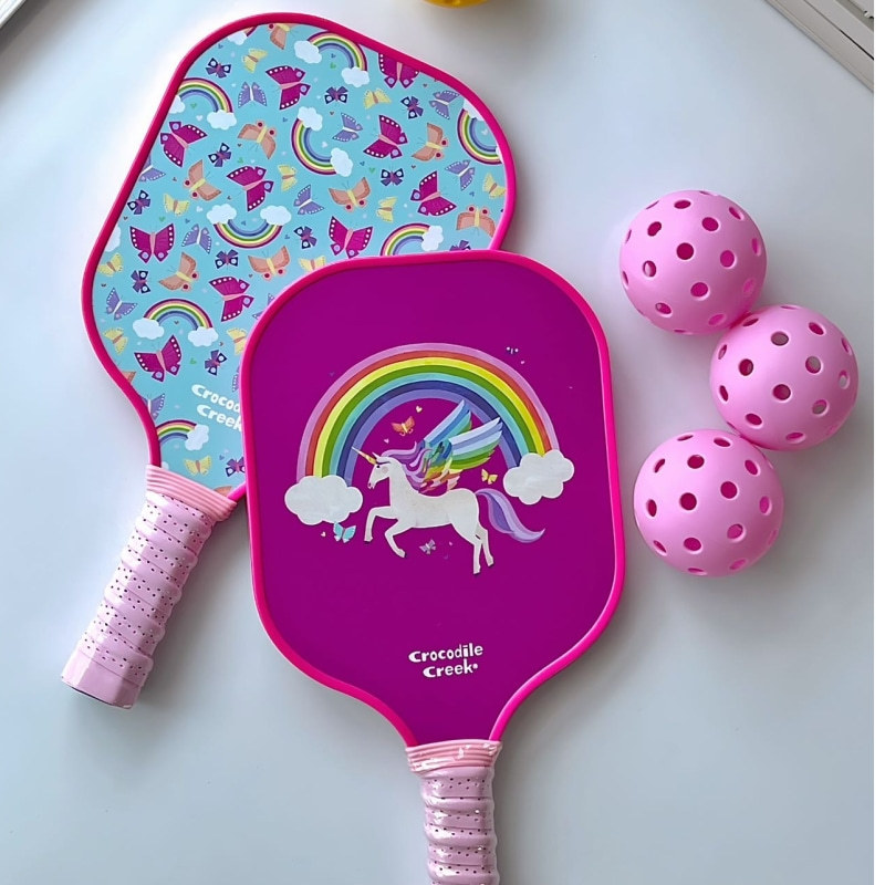Picture of Children's Pickleball Racket Pickleball Racket Fiberglass Pickleball Racket Professional Grade Pickleball Racket