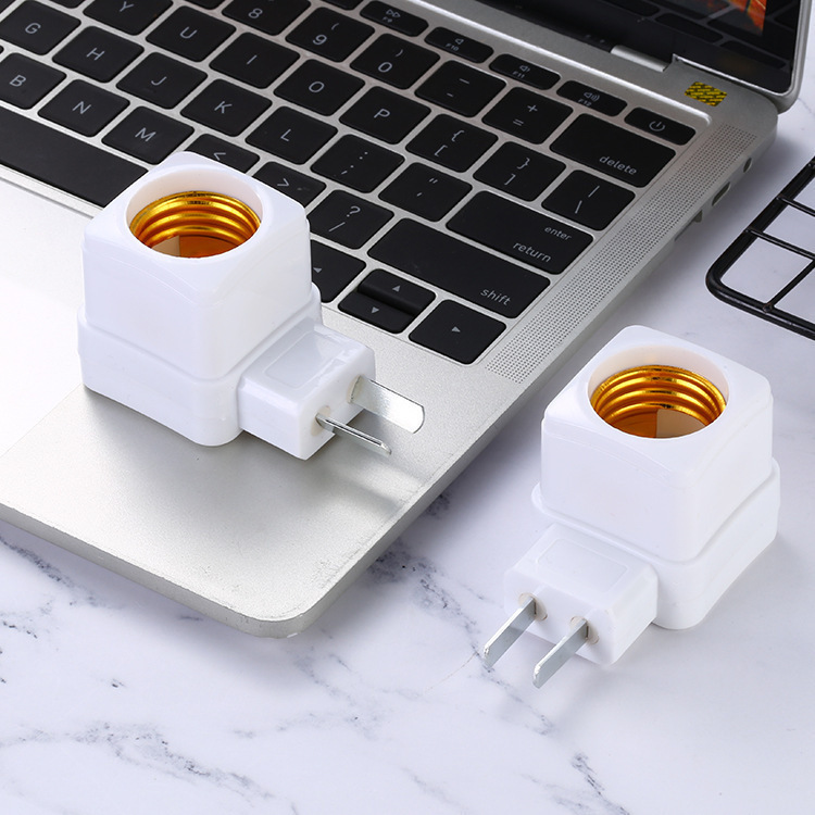 SquarE Switch Lamp HoldEr PipE Plug-in Wall Lamp HoldEr E27 with Switch ScrEw Night Light CigarEttE HoldEr Lamp HoldEr ConvErsion Lamp HoldEr