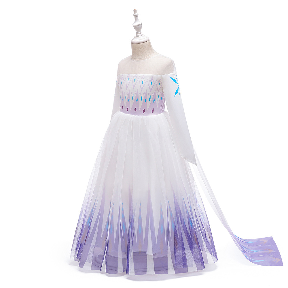 Picture of 2024 New Children's Dress Elsa Princess Dress Frozen 2 Cosplay Children's Day Performance Dress