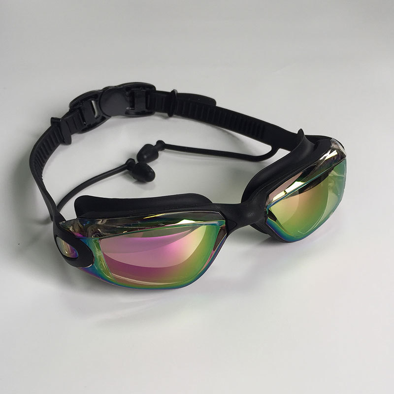 Picture of in stock 2025 new swimming goggles wholesale adult anti-fog plating swimming glasses waterproof silicone swimming goggles suit