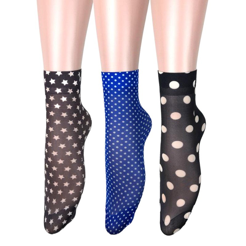 Summer Wholesale Cute and Sweet Short Stockings Girly Style Various Printed Patterns Wide Mouth Women's Socks Wholesale
