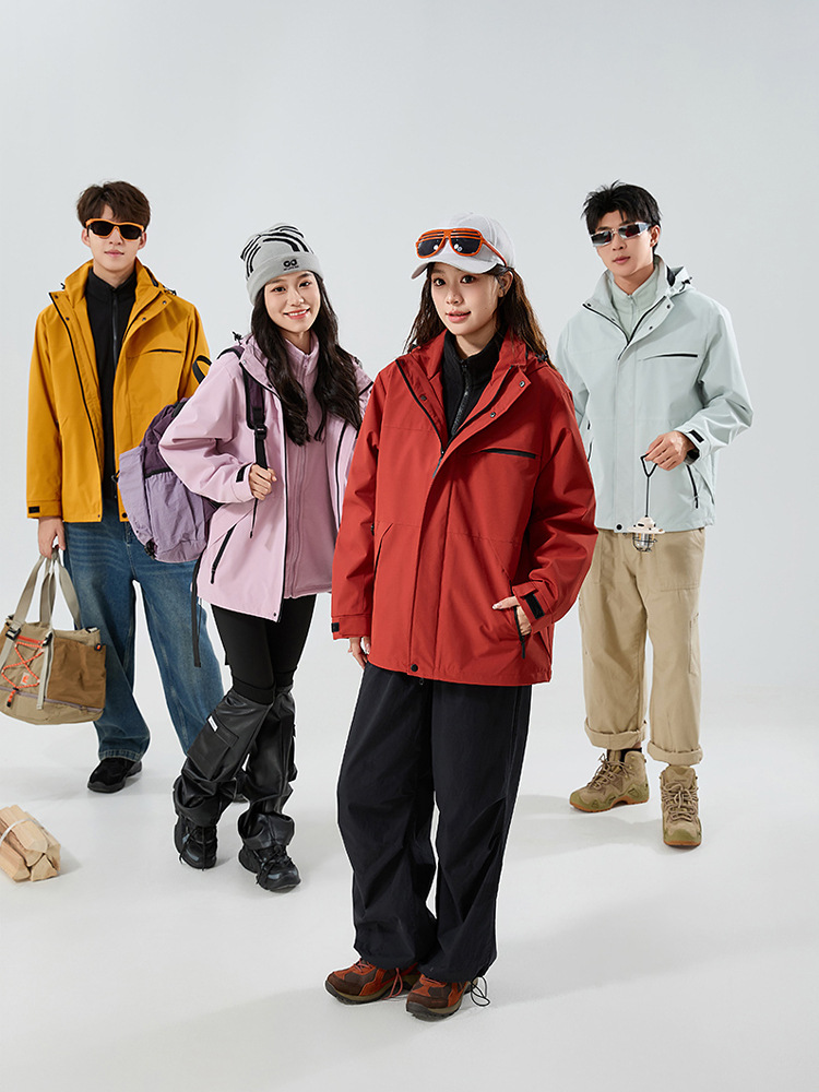 Luotuo-style softshell jacket for women, three-in-one windproof and waterproof top ten famous brands, petite Zhuque windbreaker jacket for men