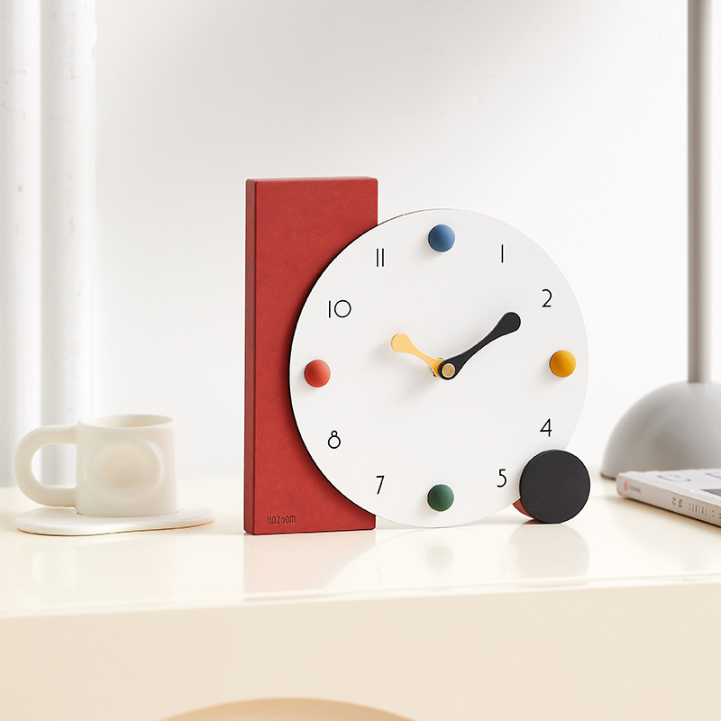 Wozoom House Accessories Study Bedroom Desktop Ornaments Table Clock Decorations Entrance Hall Ornaments Birthday Gifts