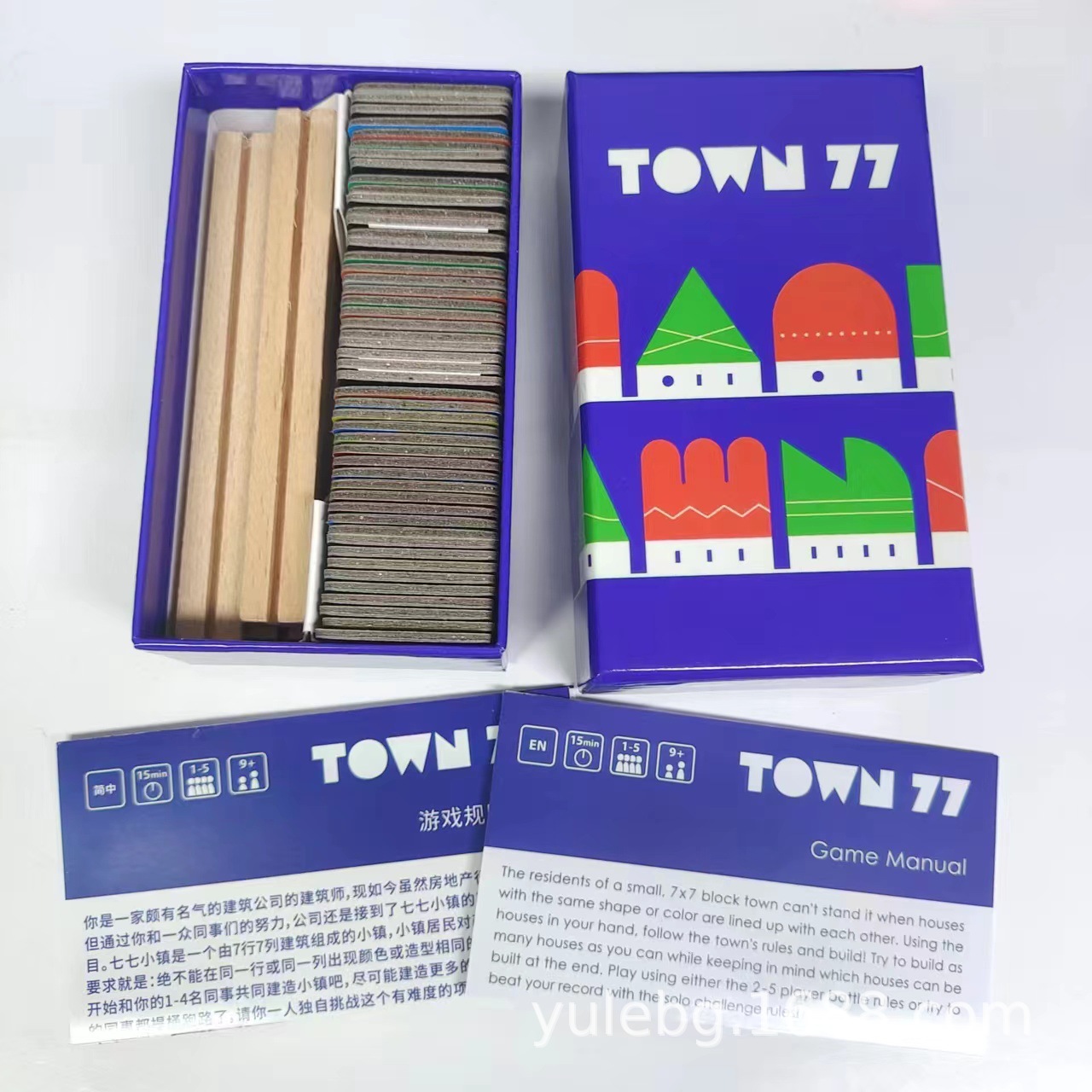 Picture of Town 77 Town 77 Chinese-English Bilingual Board Games Poker Multiplayer Party Fun Party Games
