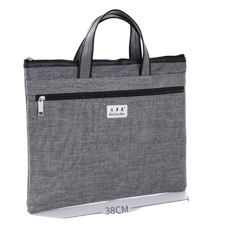 Picture of Thickened Oxford Cloth Briefcase Large Capacity Meeting Briefcase Customized Portable File Bag A4 Storage File Bag