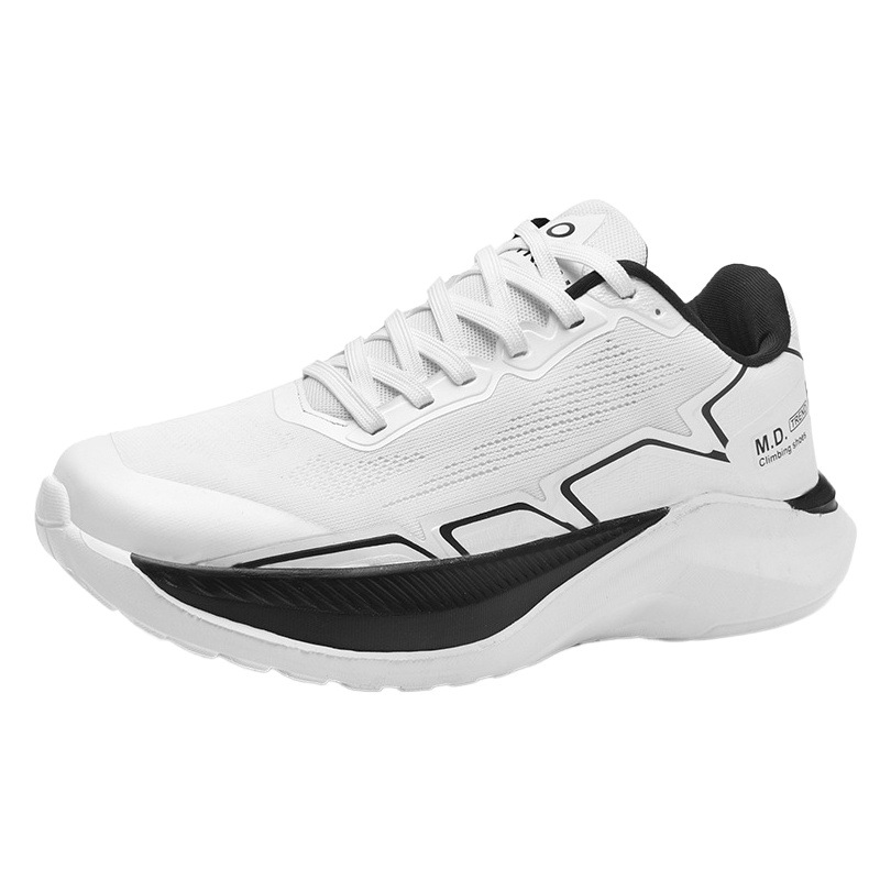 Thick Sole Heightening Lightweight Men's Black Trendy Sports Shoes Breathable Large Size Men's Shoes Running Shoes Youth Douyin