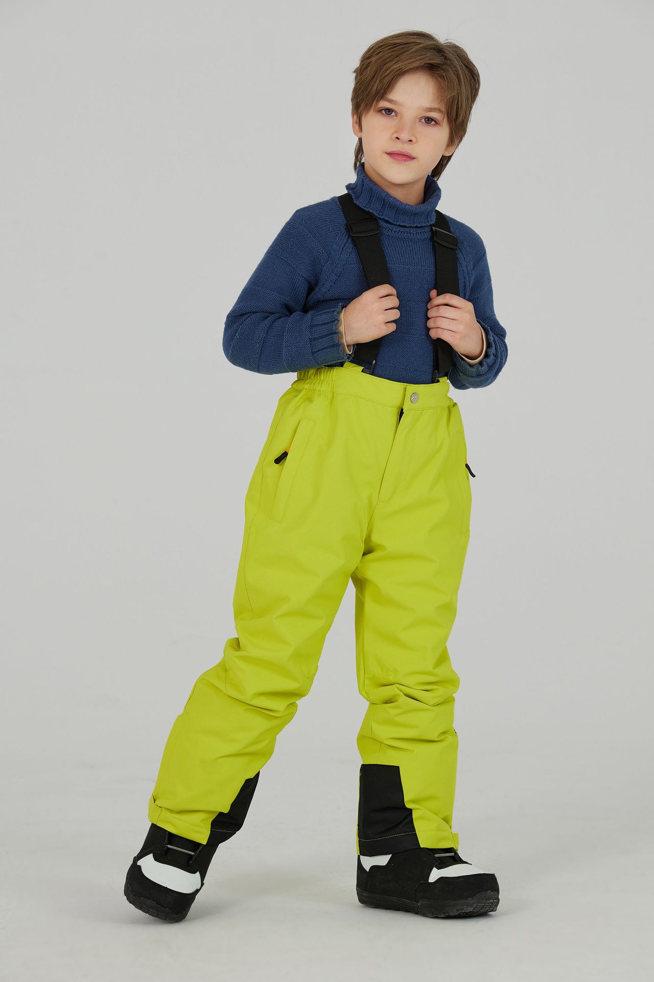Picture of Children's Ski Pants, Single Board and Double Board, Loose, Large, Windproof, Waterproof, Warm, Ski and Mountaineering