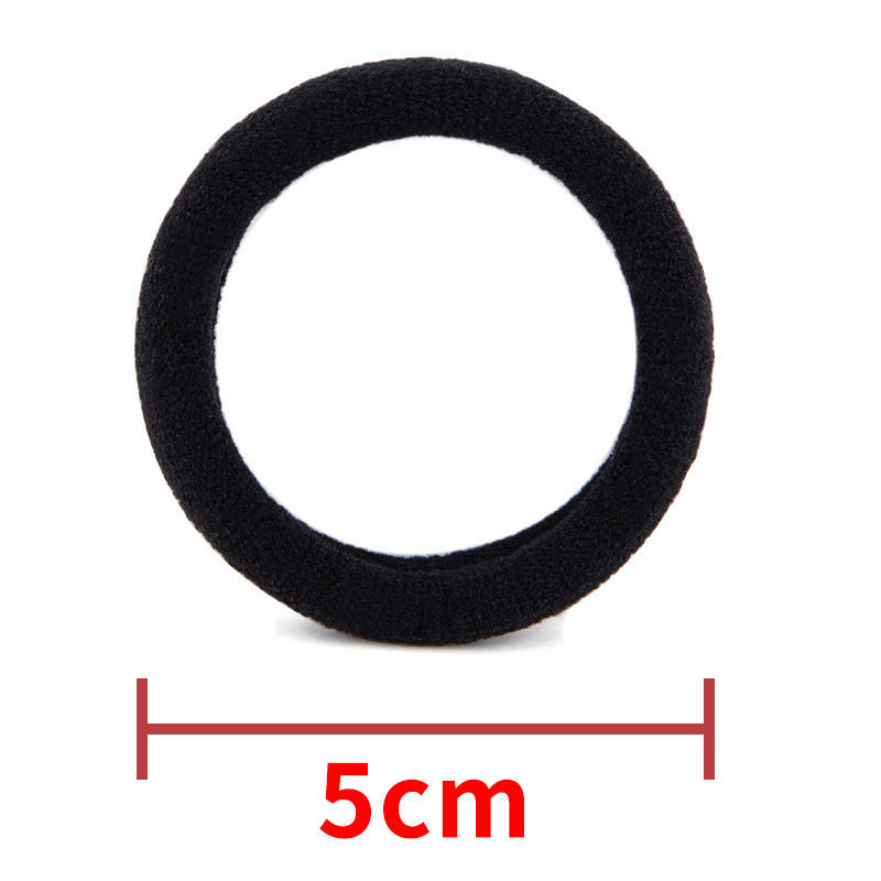 Picture of Single Wholesale Black Headband Hair Tie for Women Korean Style High Elasticity Does Not Hurt Hair Rubber Band High Ponytail Baby Hair Accessories